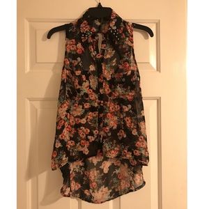 Elodie Sheer flower Blouse